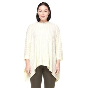 Lululemon Womens Divinity Poncho Sweater Shawl Wrap Light Ivory One Size